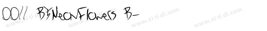 0022_BYNeonFlowers B字体转换